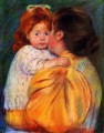 Maternal Mütter Kinder Mary Cassatt Kuss